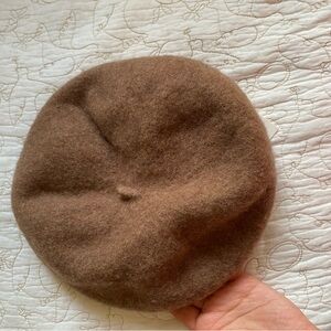 Zara Tan Wool Beret